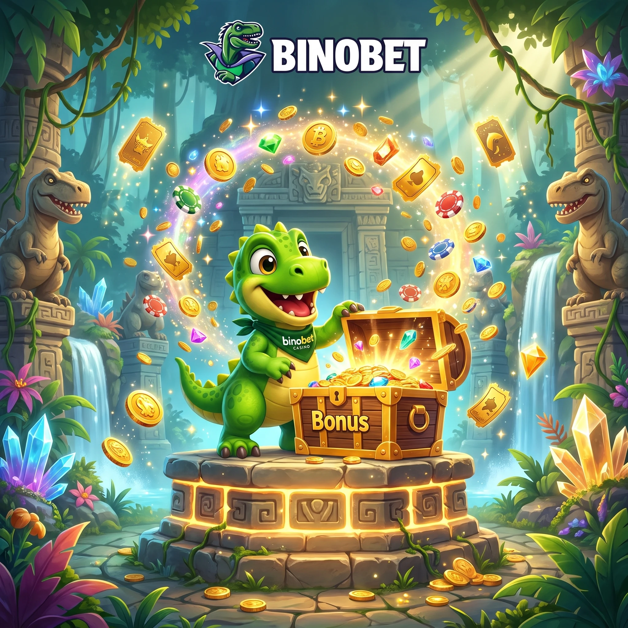 Bonus treasure shrine in a jungle setting