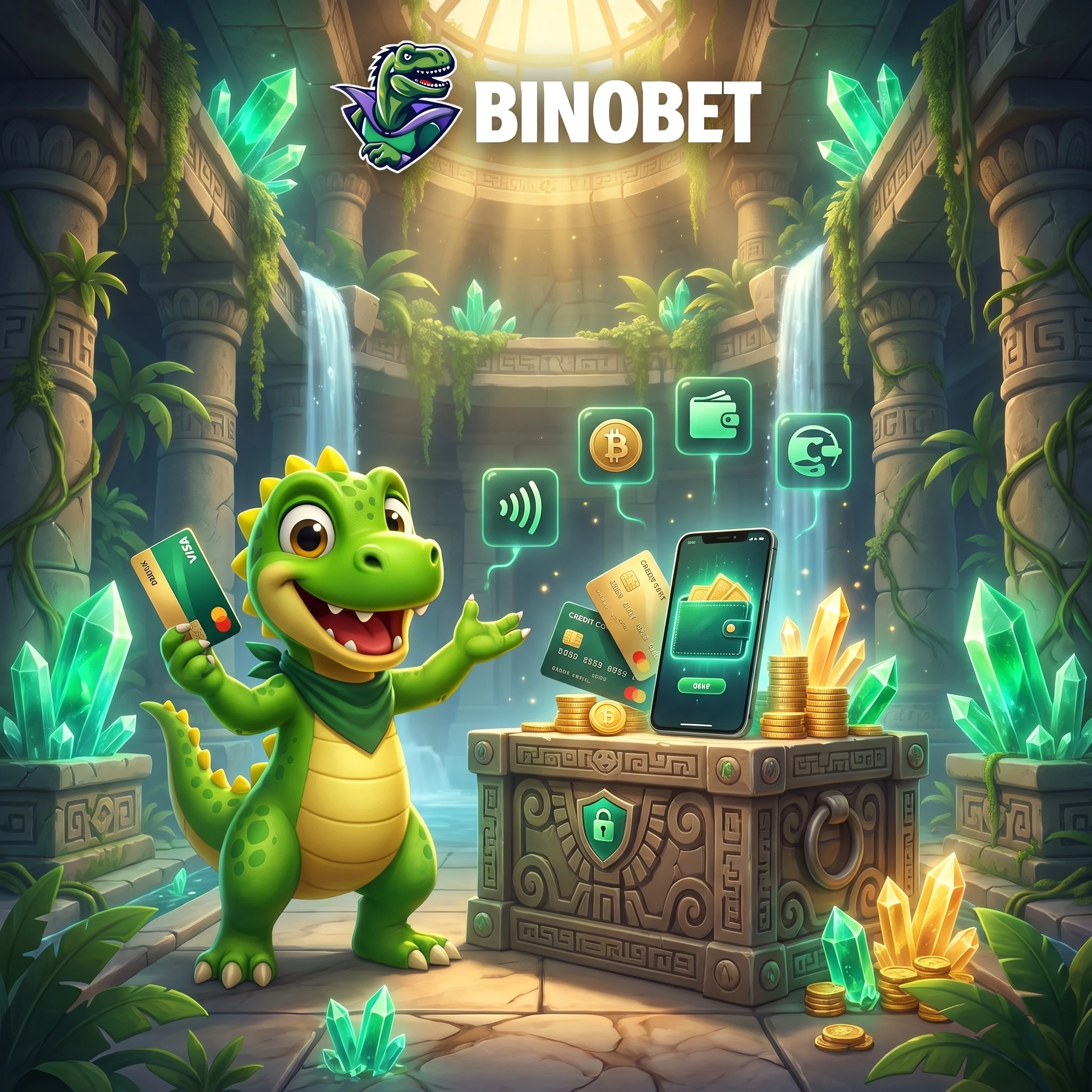 Temple vault representing BinoBet payment options